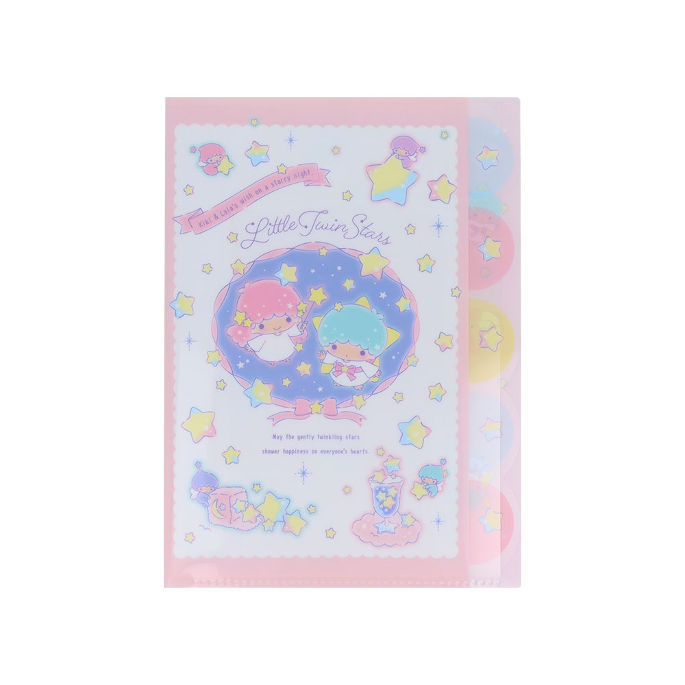 ダイカットクリアファイル 5P リトルツインスターズ 夜空