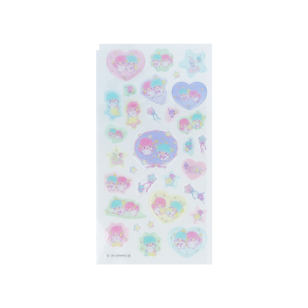 ぷっくりシール リトルツインスターズ 夜空02