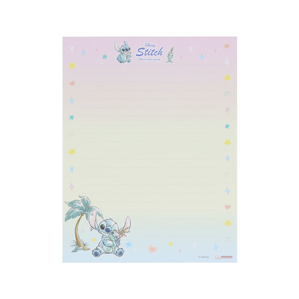 レターセット　水彩　便箋1