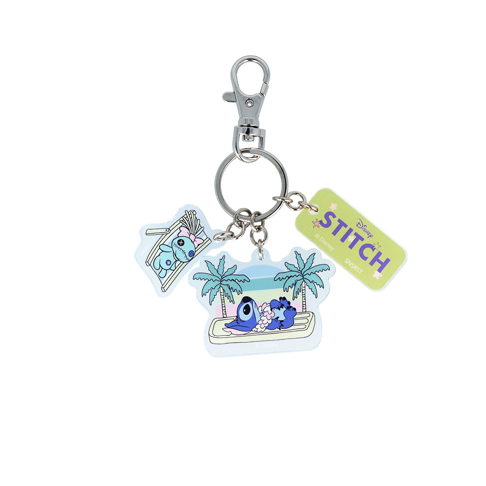 3連アクリルキーホルダー　イエロー