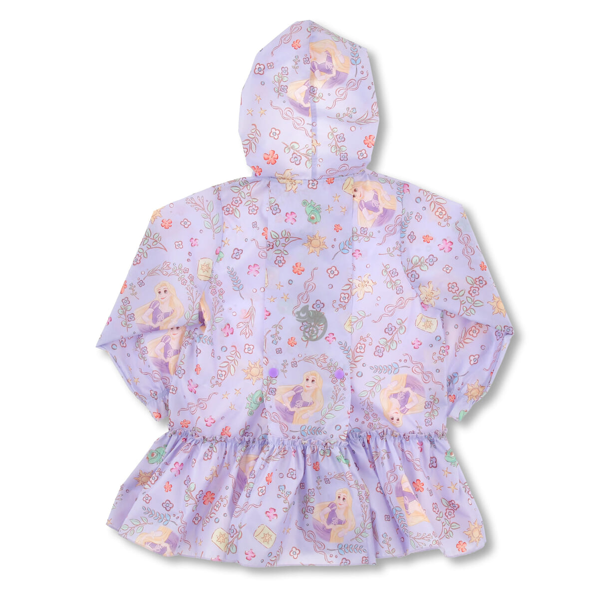 【キッズ用】ラプンツェル＆パスカル キッズ用レインコート リフレクター バッグ入り ロマンティックプリンセス RAINY DAY02
