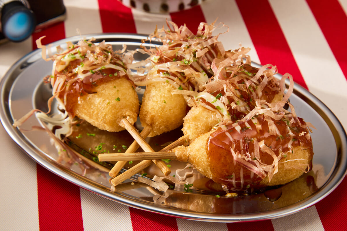 お好み焼き風アメリカンドッグ