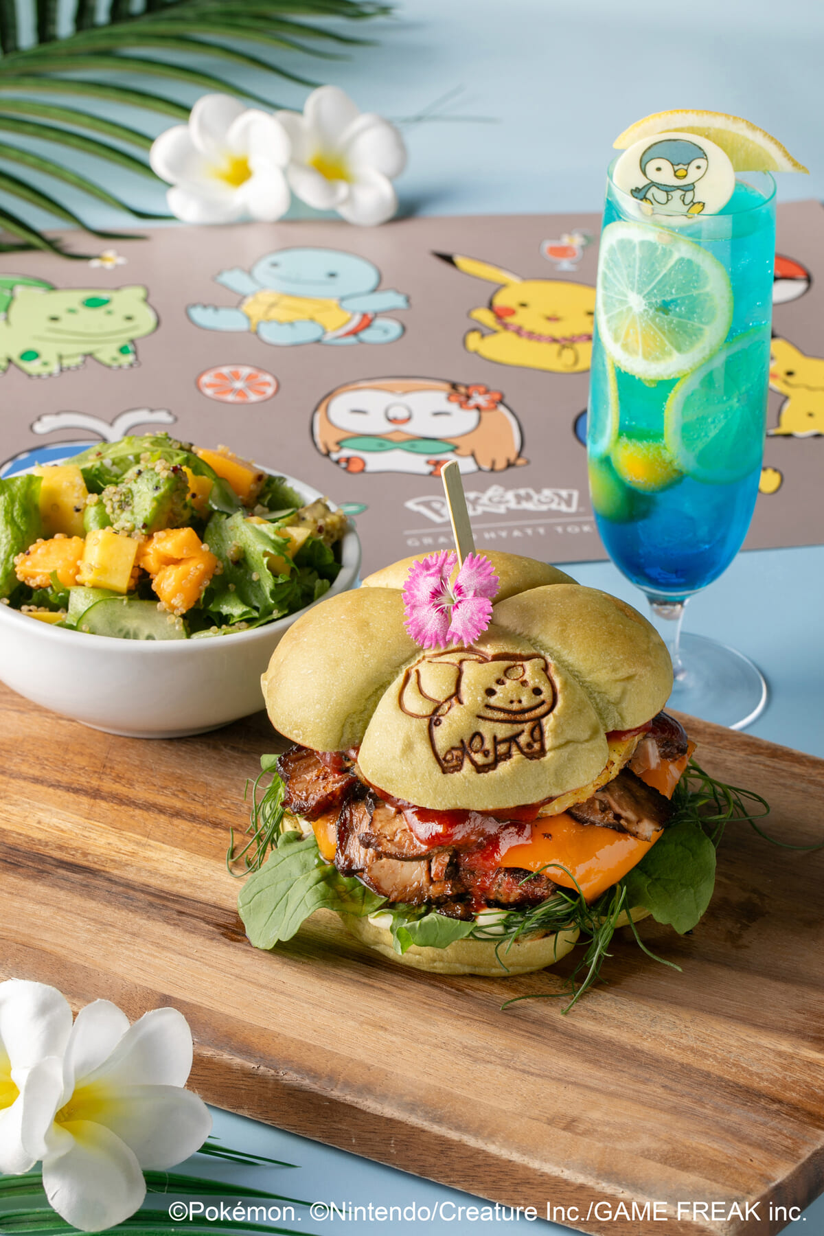 フシギダネのトロピカルバーガー セット