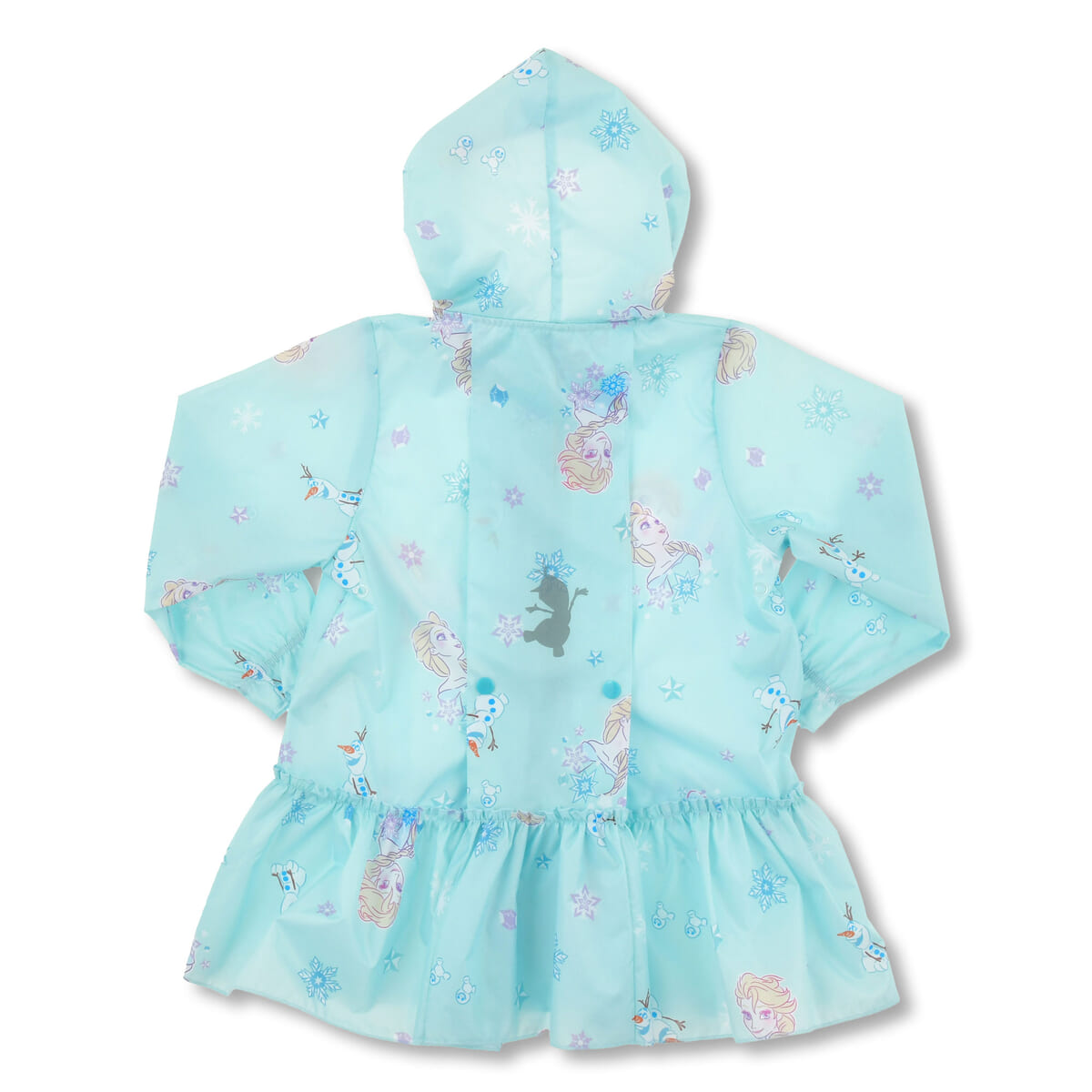 【キッズ用】エルサ、オラフ、スノーギース キッズ用レインコート リフレクター バッグ入り ソフトカラー RAINY DAY 02