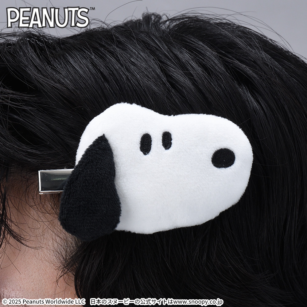 SNOOPY　マスコットヘアクリップ　使用イメージ