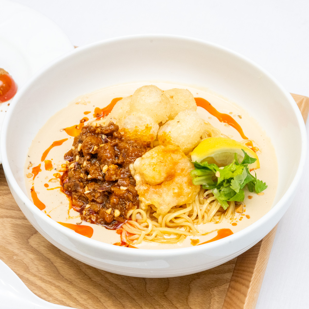 デニーズ×飯田商店「オリエンタル冷やし豆乳担々麺～The answer to Asian noodle～」撮影