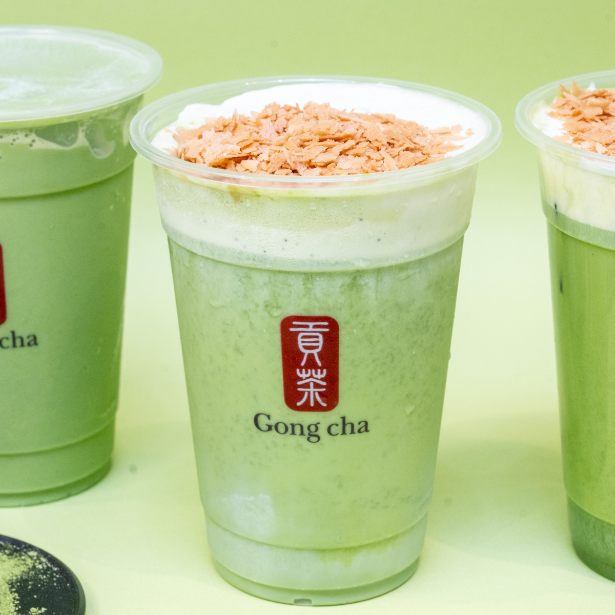 一番摘み抹茶 サクサククレープ フローズンティー撮影