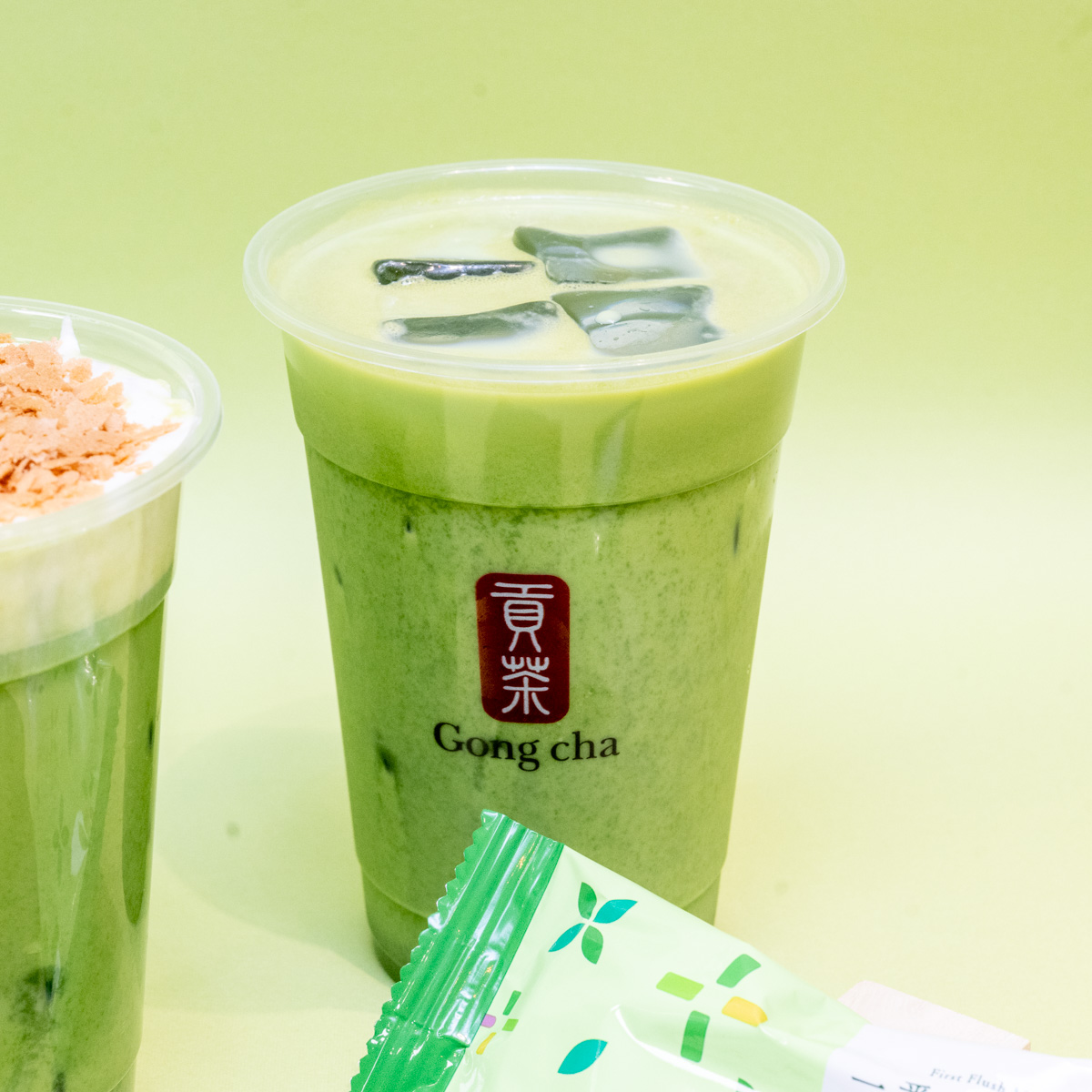 一番摘み抹茶 ミルクティー（ICED/HOT）撮影