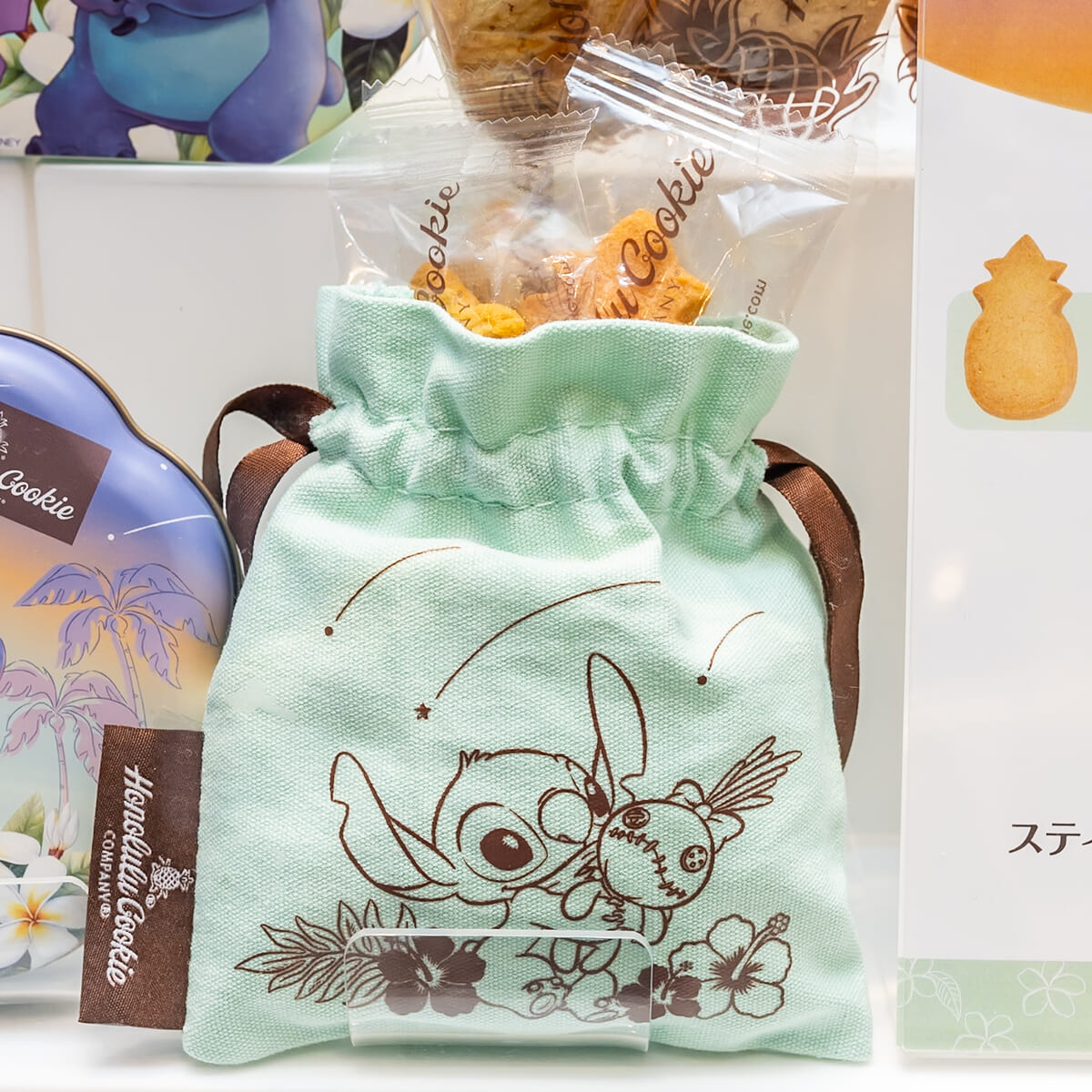 【Honolulu Cookie Company】スティッチ＆スクランプ クッキー 巾着入り Shooting star2