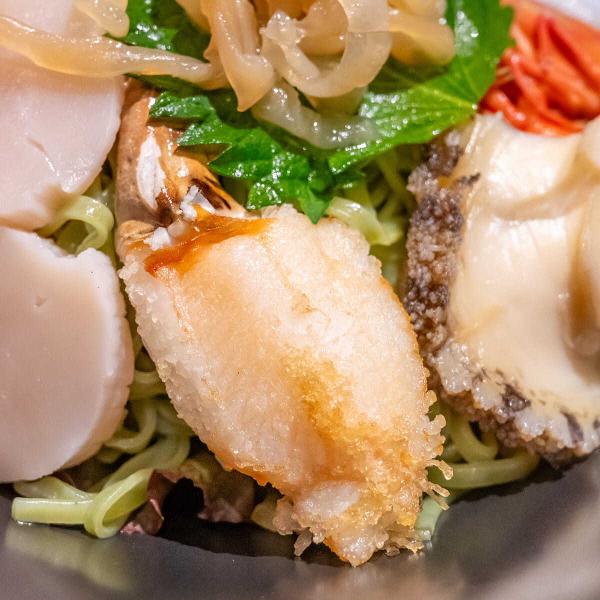 海鮮冷麺　～3種ソース食べ比べ～　蟹爪