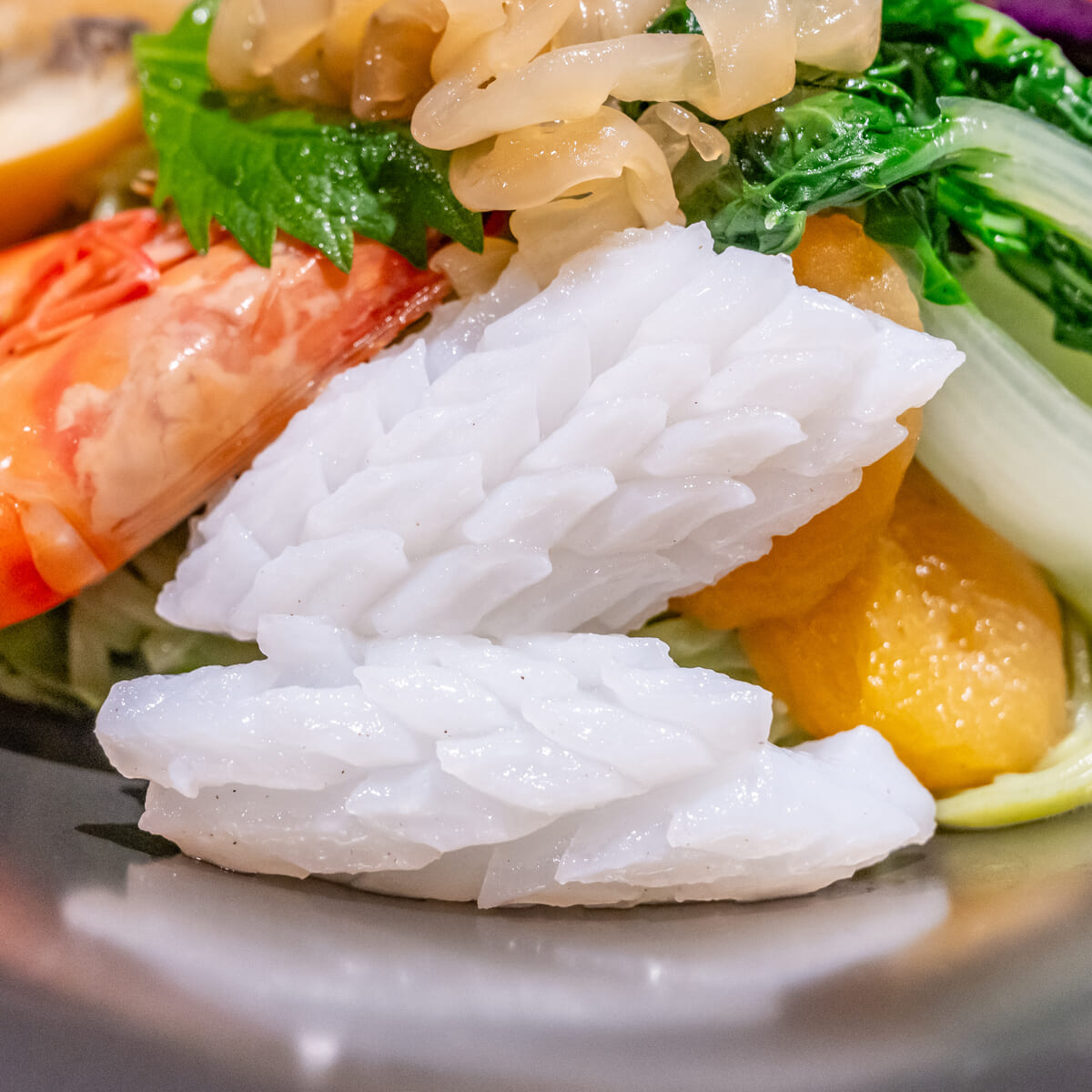 海鮮冷麺　～3種ソース食べ比べ～　いか