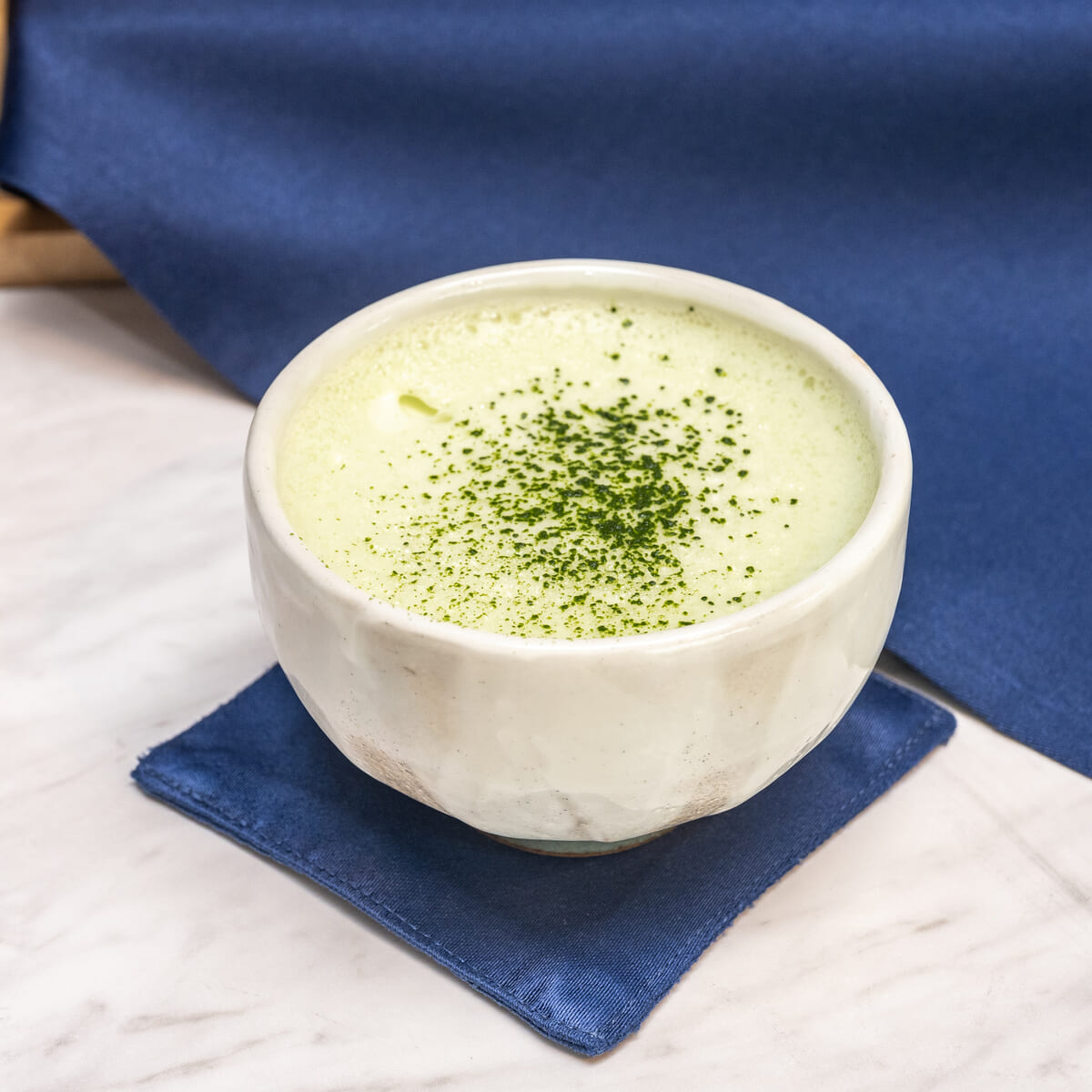 ゆずと抹茶のモクテル