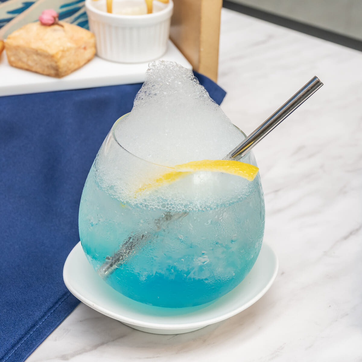 レモン＆ミントコーディアルのモクテル