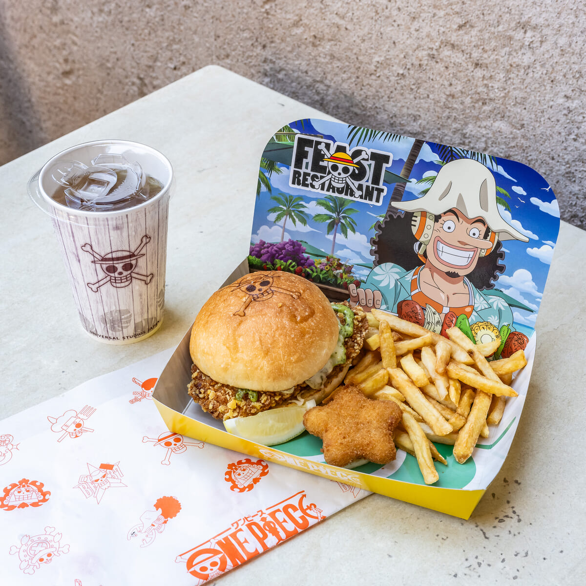 ウソップのバジルタルタル・フィッシュバーガーセット2