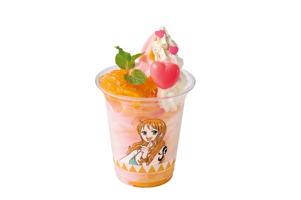 ナミさんへ捧げるフローズン・スムージー ブランマンジェ添え ~みかん&ピーチ~