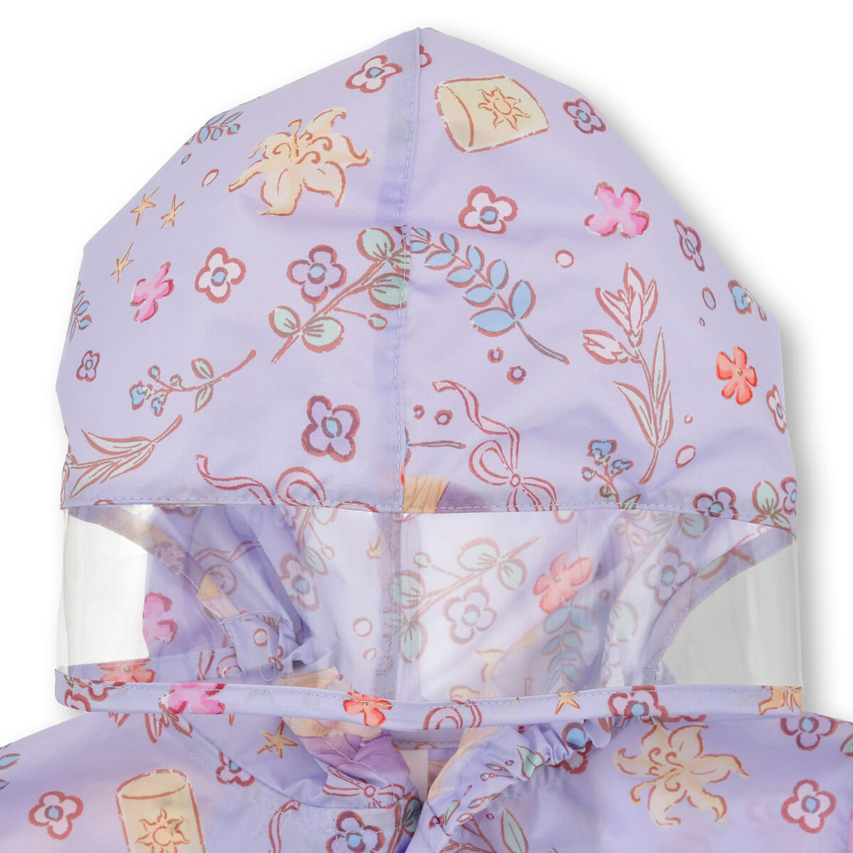 【キッズ用】ラプンツェル＆パスカル キッズ用レインコート リフレクター バッグ入り ロマンティックプリンセス RAINY DAY03