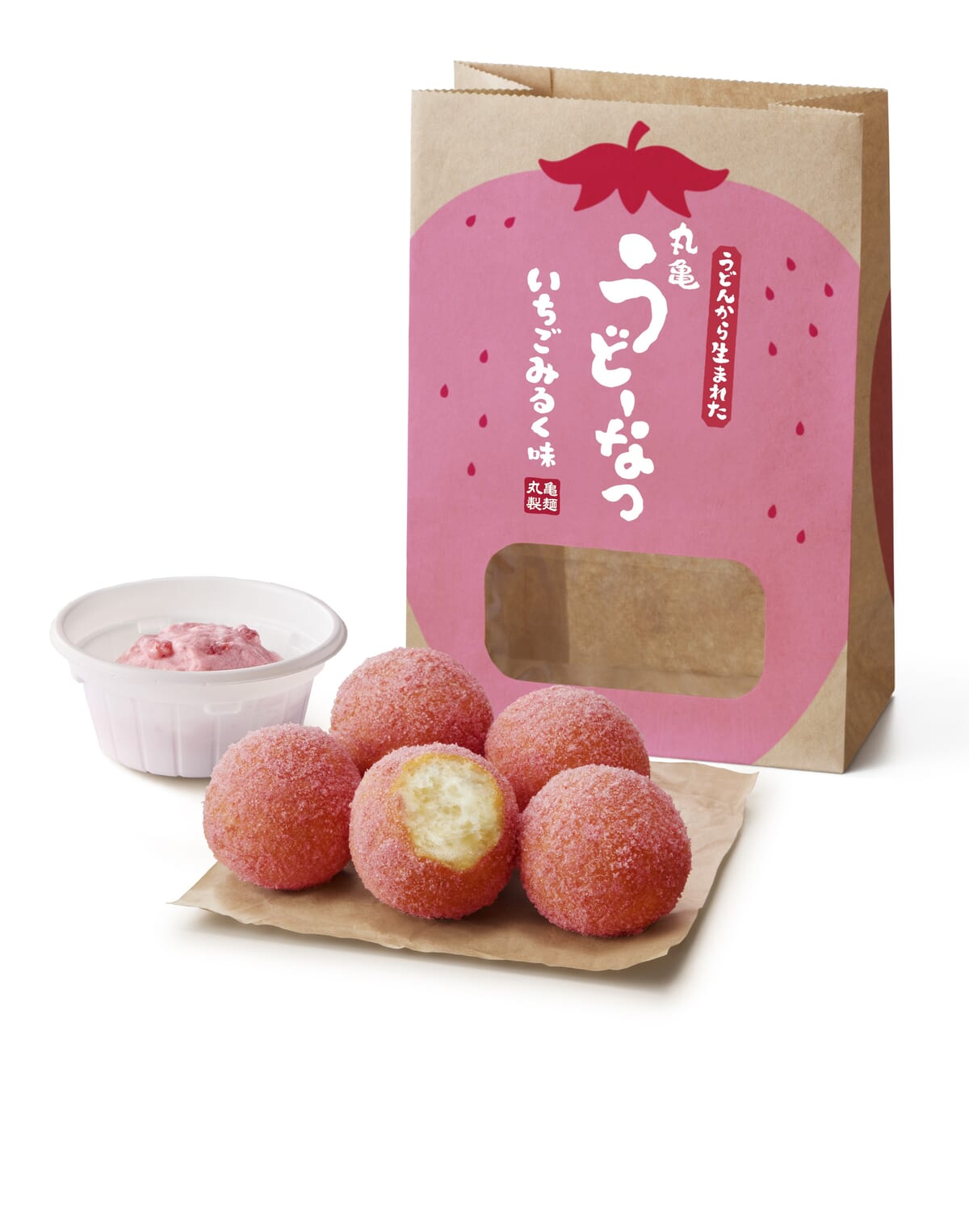 丸亀うどーなつ いちごミルク