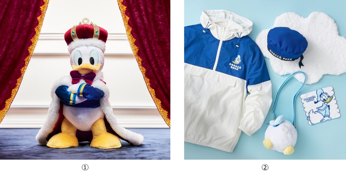 ディズニーストア「ドナルドダック」誕生日記念コレクション「DONALD THE KING BIRTHDAY／DONALD MOKOMOKO BIRTHDAY」