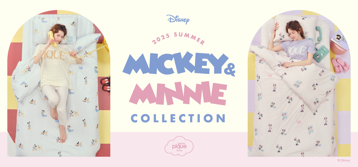 gelato pique(ジェラート ピケ)ディズニー「MICKEY&MINNIE COLLECTION(ミッキー＆ミニーコレクション)」