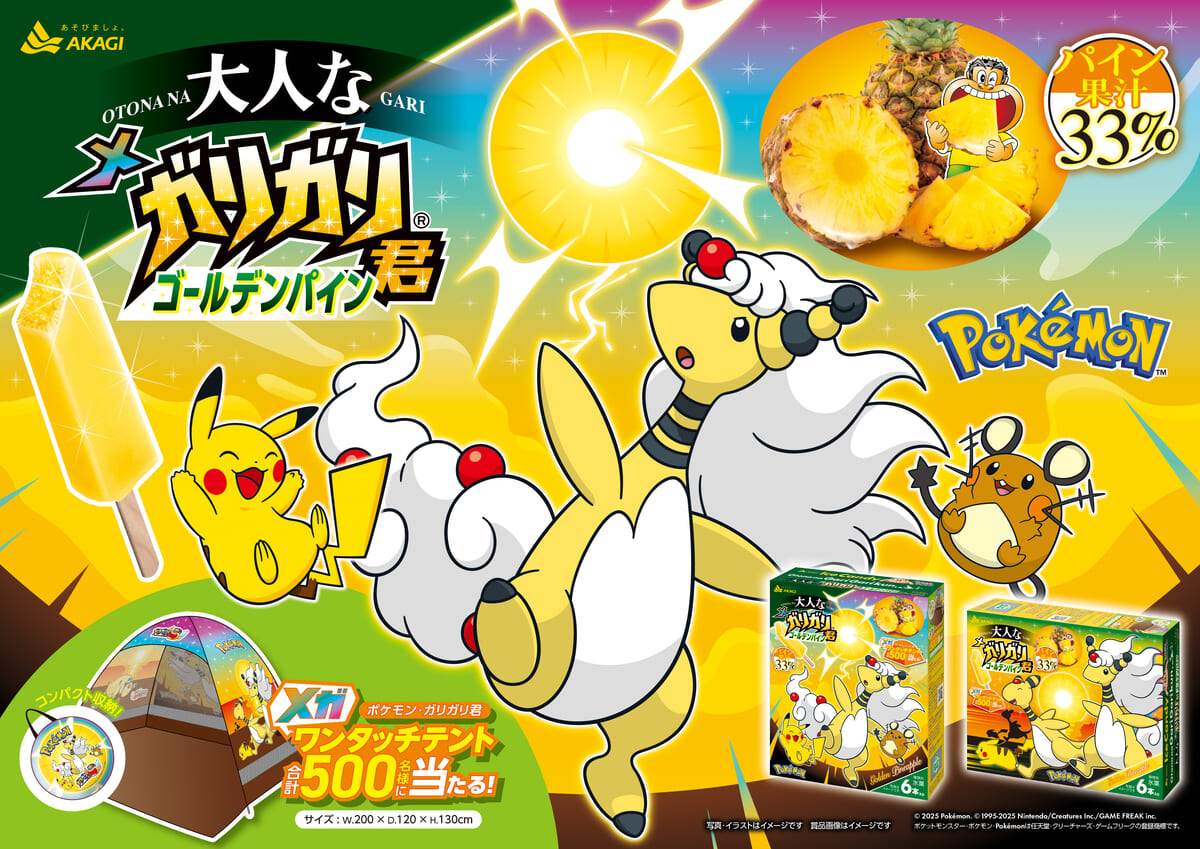 大人なガリガリ君ゴールデンパイン（6本入り）　※ポケモンパッケージ