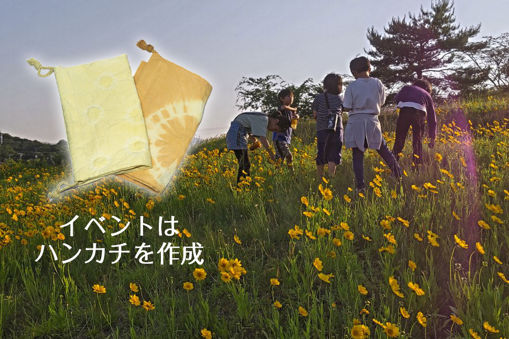③ 夏至祭ネイチャーツアー～草木染めと草花しおり作り～