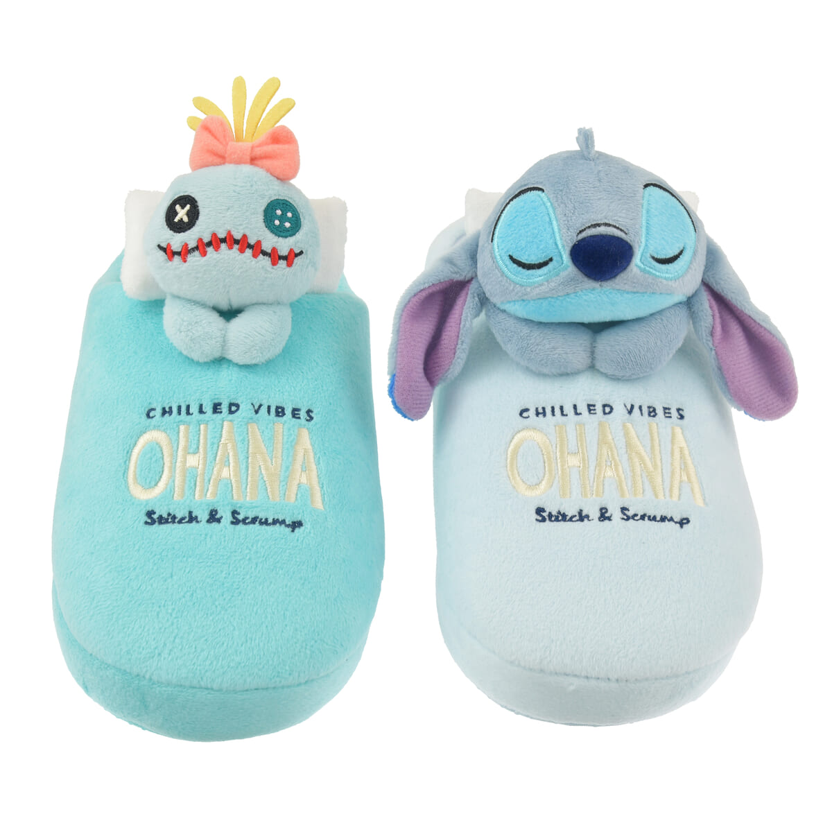 スティッチ＆スクランプ ルームシューズ アシンメトリー Disney Stitch Day Collection