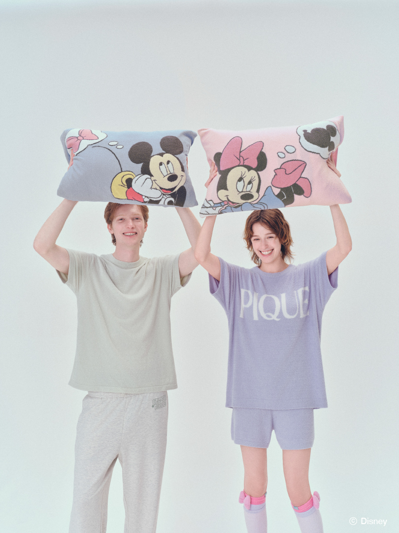 Mickey/Minnieジャガードピローケース