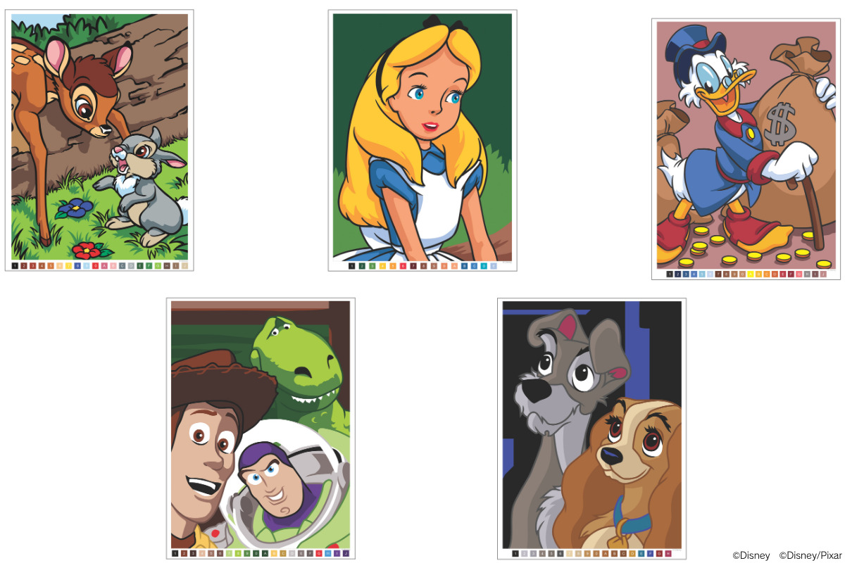 『Disney　おとなの　100パズルぬりえ　ラブリーキャラクターコレクション』