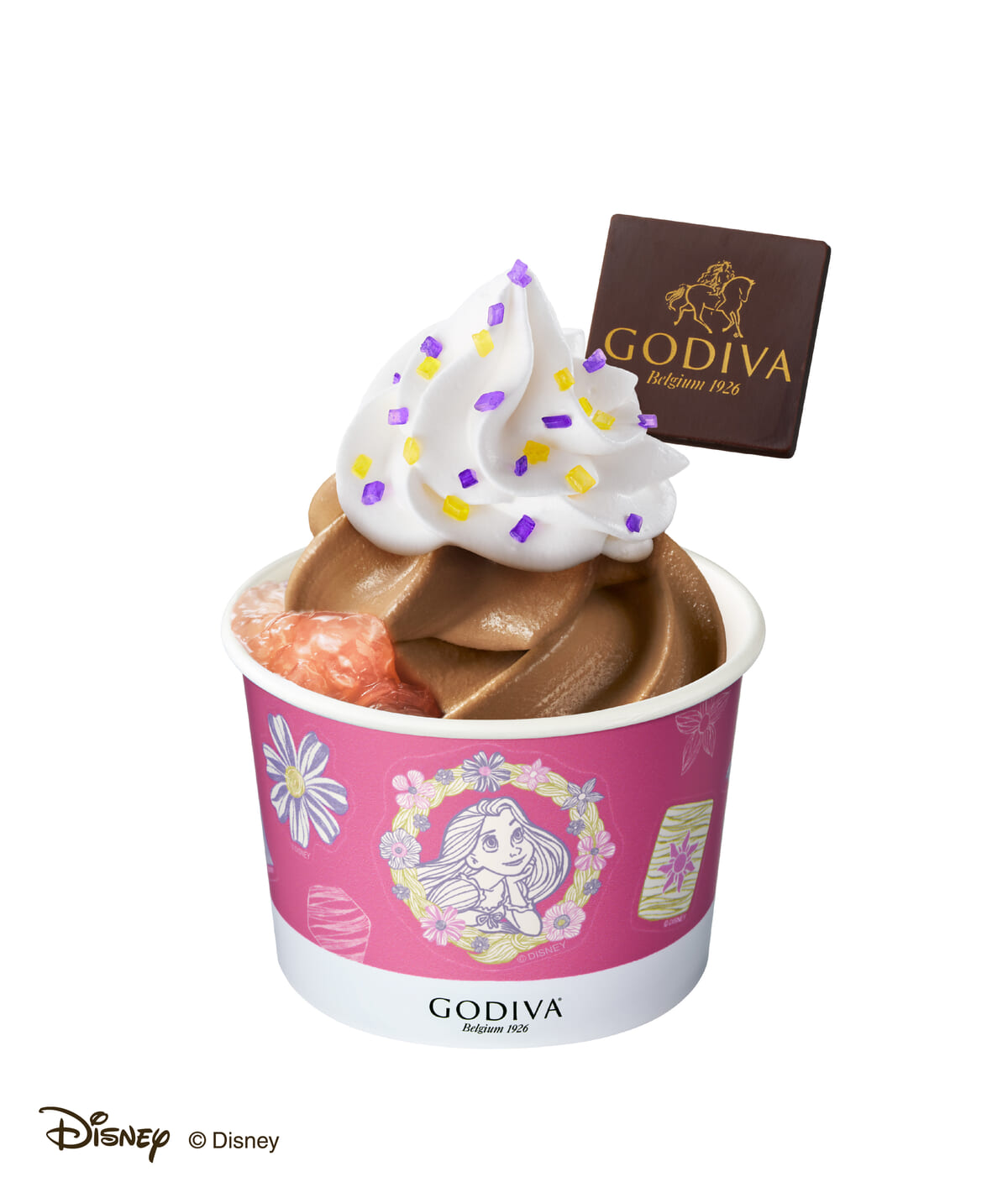 ソフトクリーム ピーチジュレ＆チョコレート