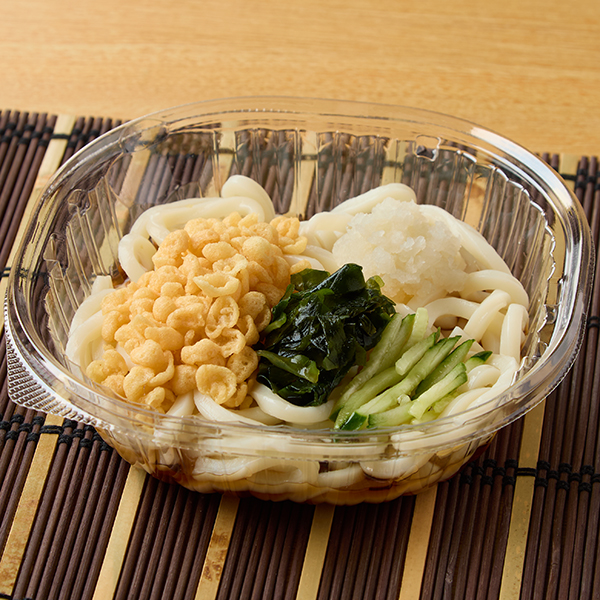 北海道産小麦の小麦粉使用 冷したぬきうどん／冷しぶっかけうどん