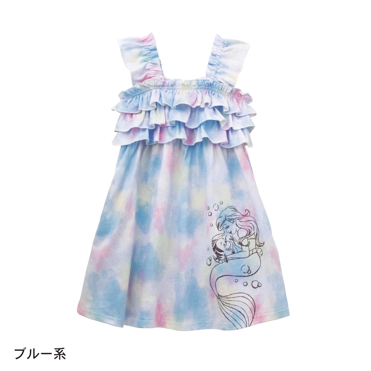 ノースリーブフリルワンピース　アリエル