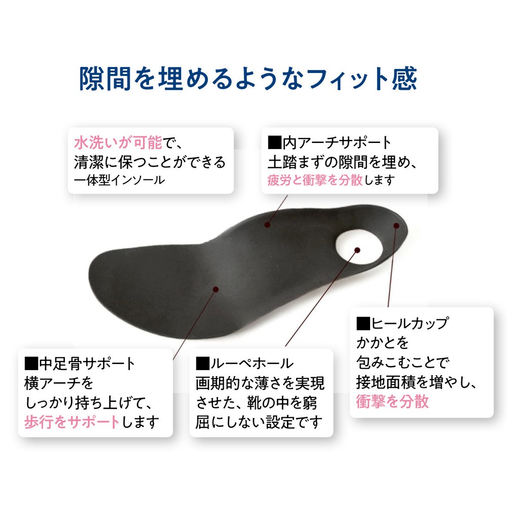 ストラップバレエシューズ　仕様
