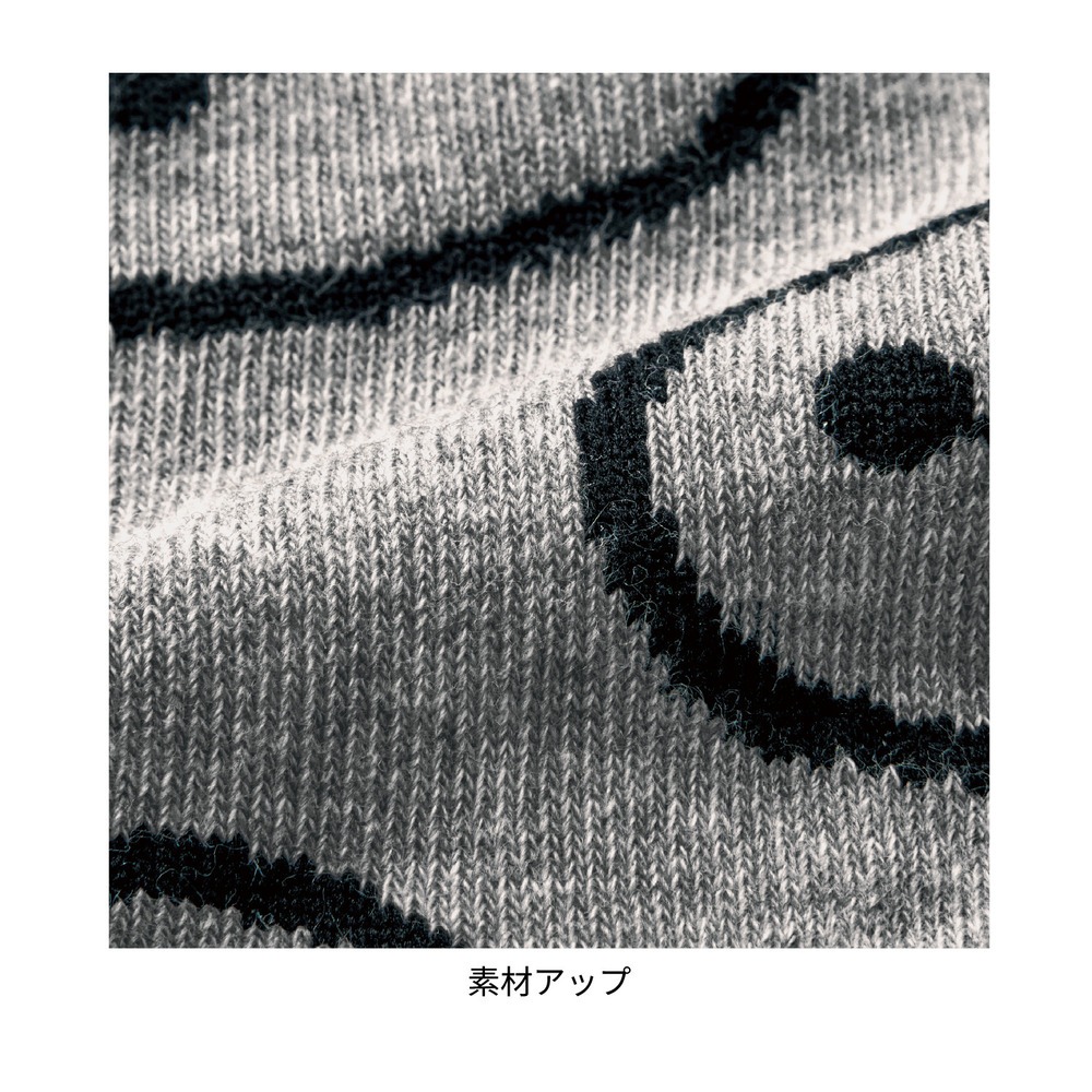 総柄&後ろデザイン靴下2柄セット 素材アップ