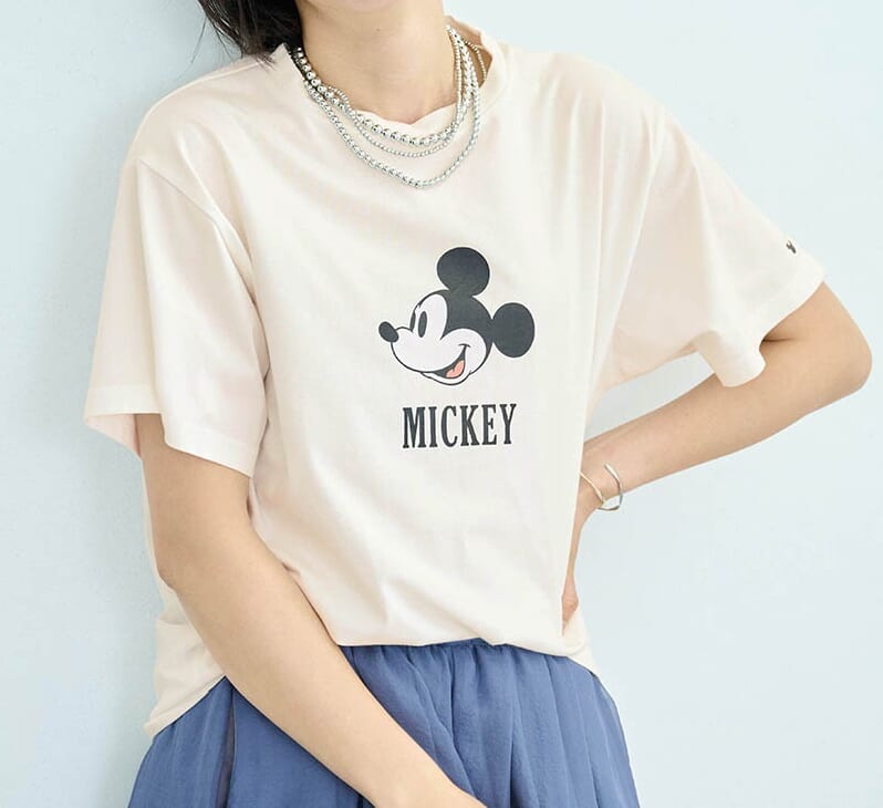 大人プリントTシャツ オフホワイト