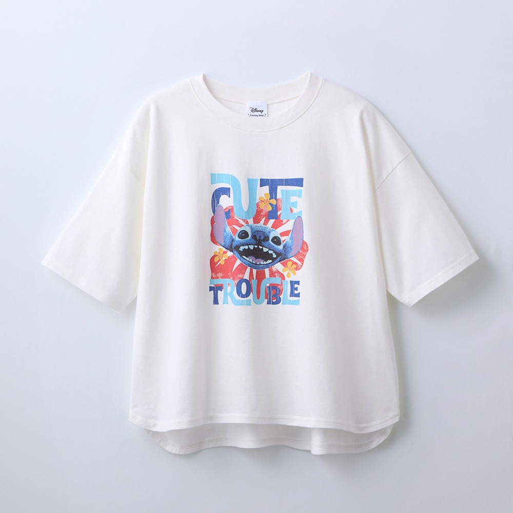 ワイドシルエットTシャツ　CUTE TROUBLE