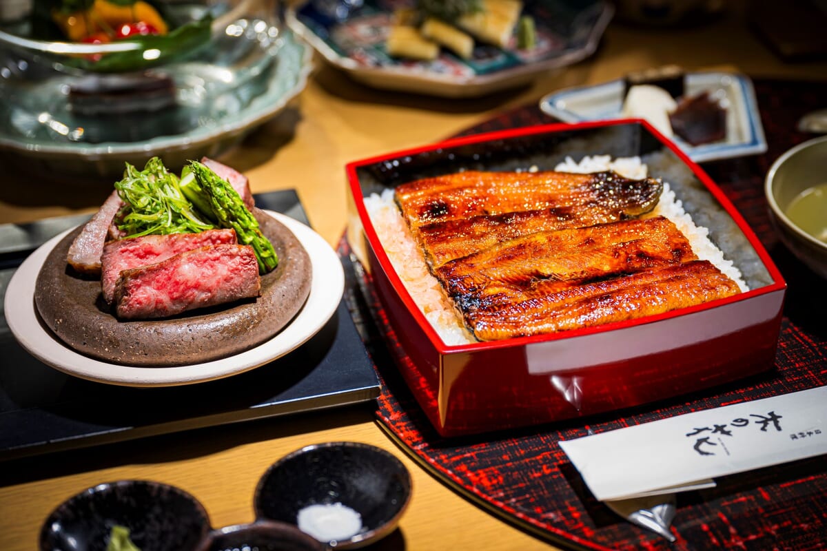 鰻・牛肉会席