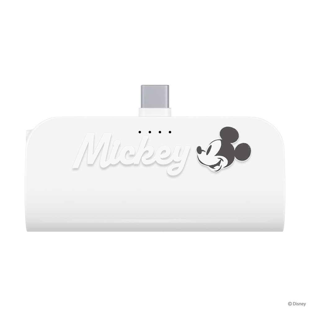 USB Type-C 直挿しモバイルバッテリー 5,000mAh（ミッキーマウス）