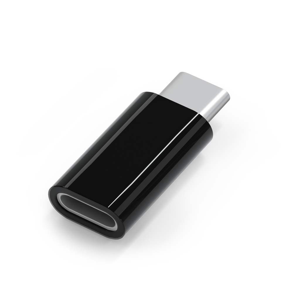 Lightning USB Type-C変換アダプタ　ブラック1