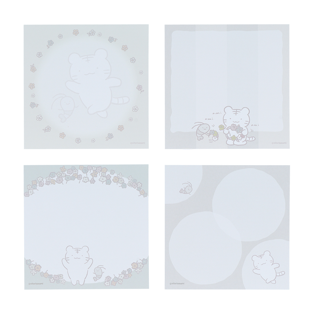 スクエアメモ グレー 内容