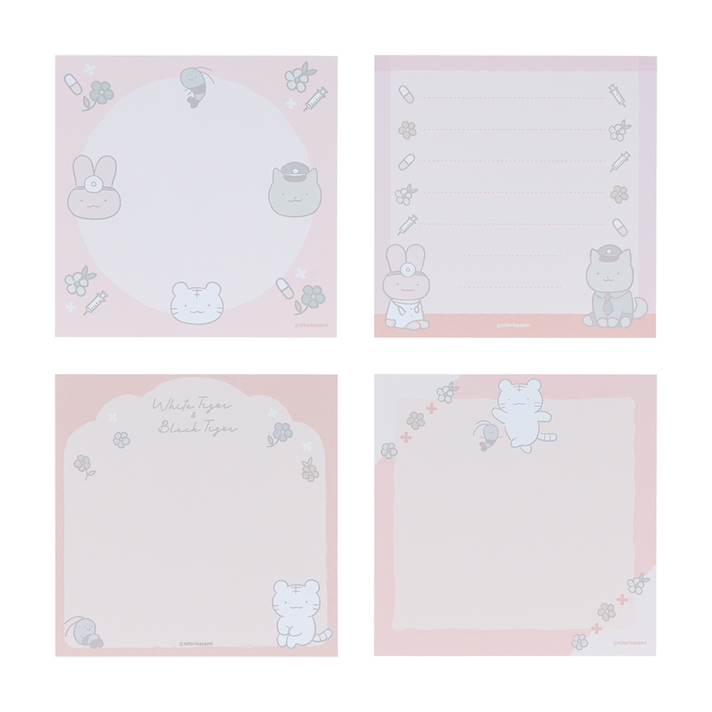 スクエアメモ ピンク 内容