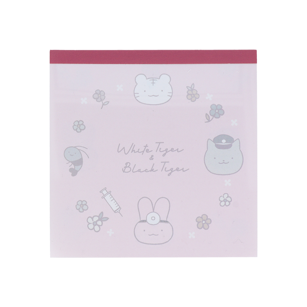 スクエアメモ ピンク