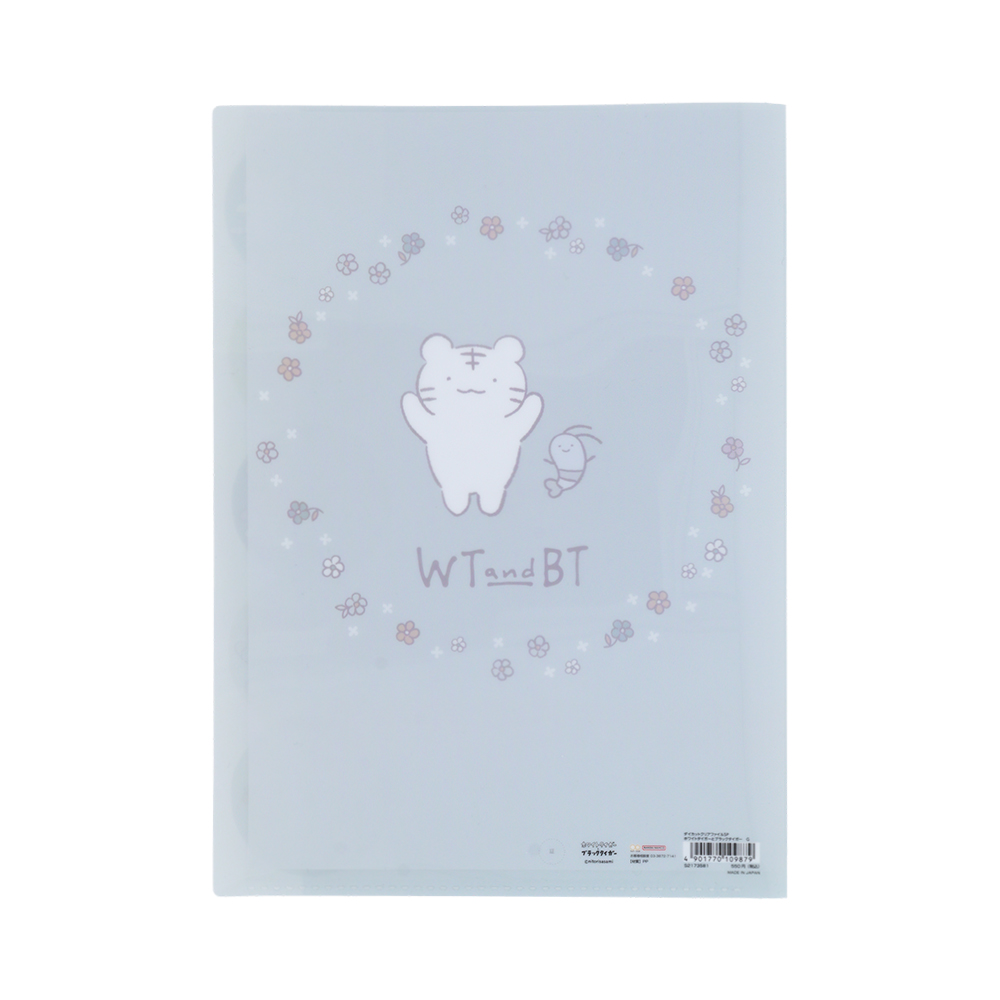 ダイカットクリアファイル 5P グレー02