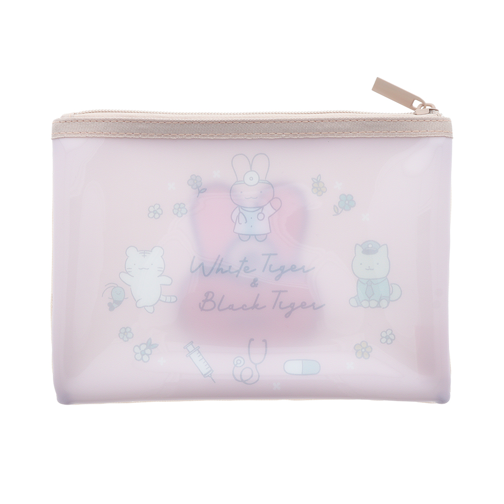 サガラ刺繍メッシュポーチ うさぎ先生02