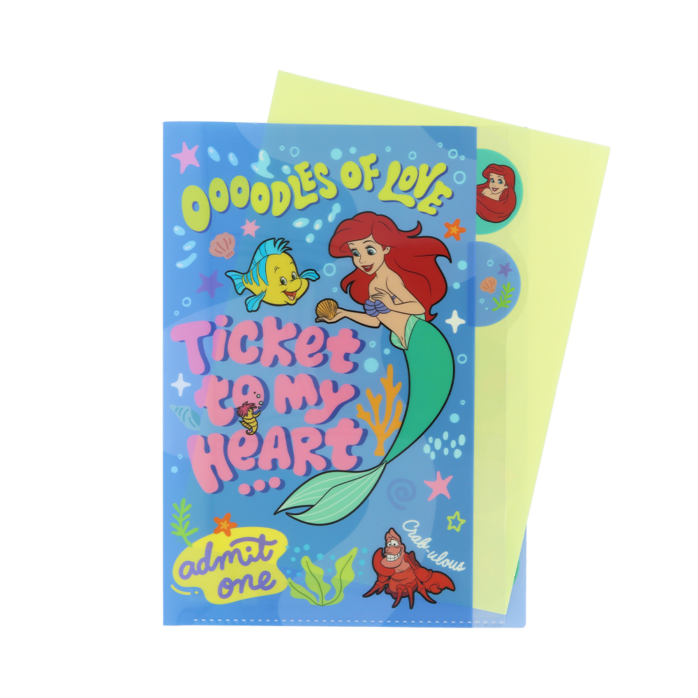 ダイカットクリアファイル 5P　アリエル（使用イメージ）