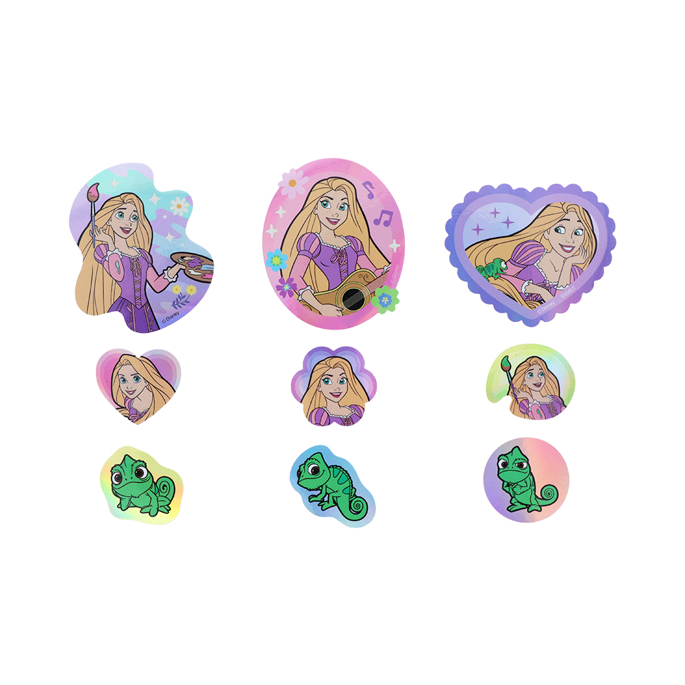 キラキラピースシール　ラプンツェル（内容）