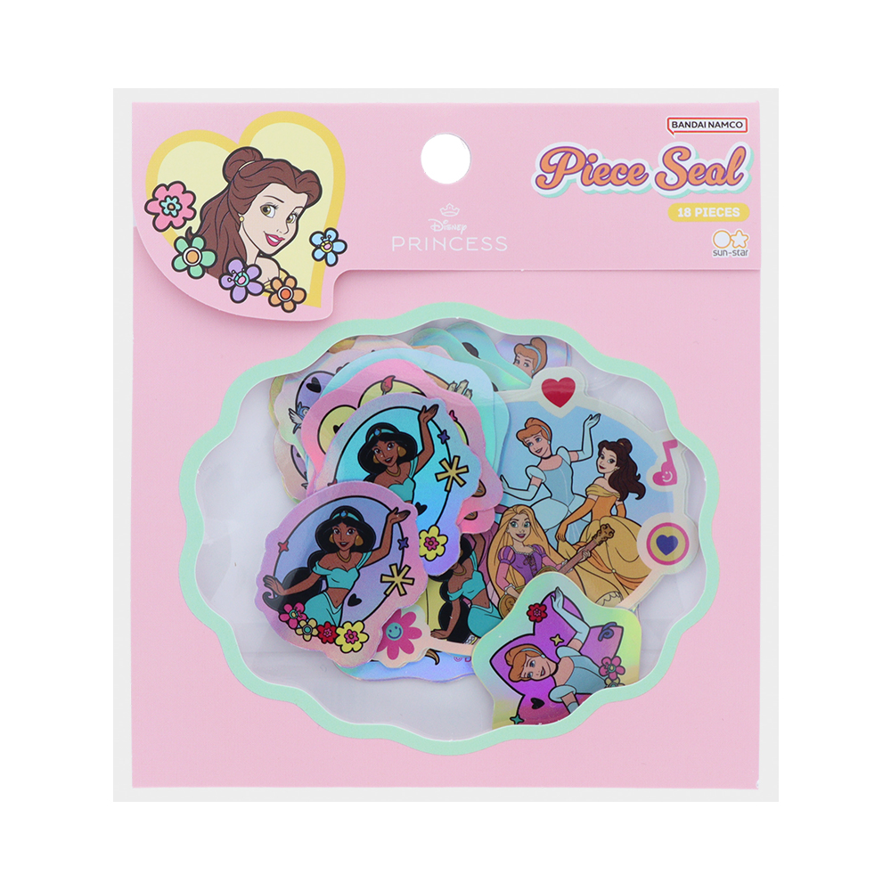 キラキラピースシール　集合P（ピンク）