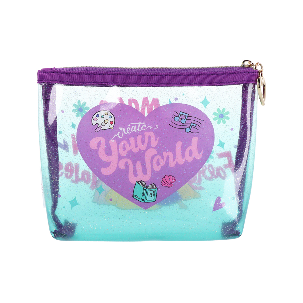 ラメクリアポーチ　ラプンツェル（うしろ）