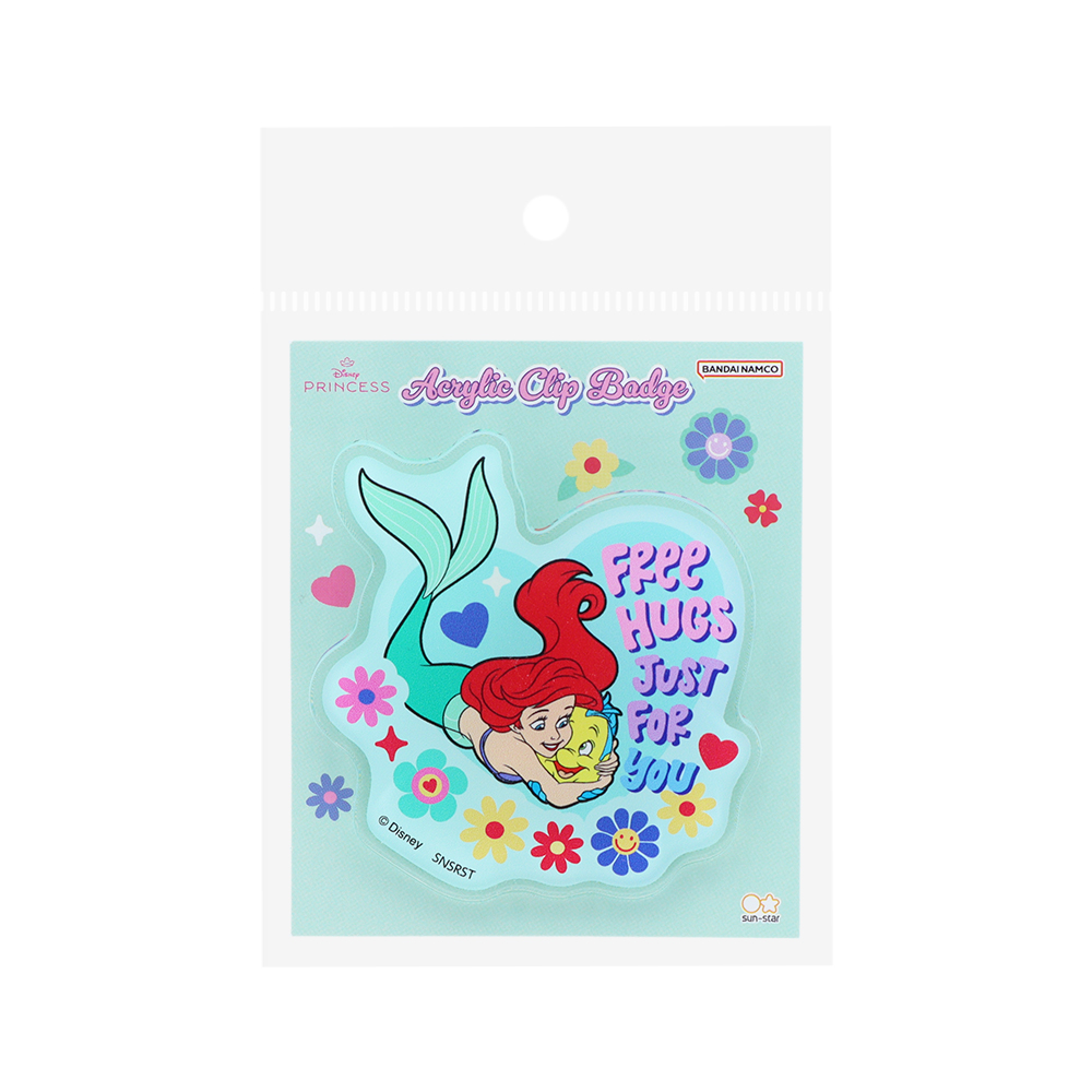 アクリルクリップバッジ　アリエル