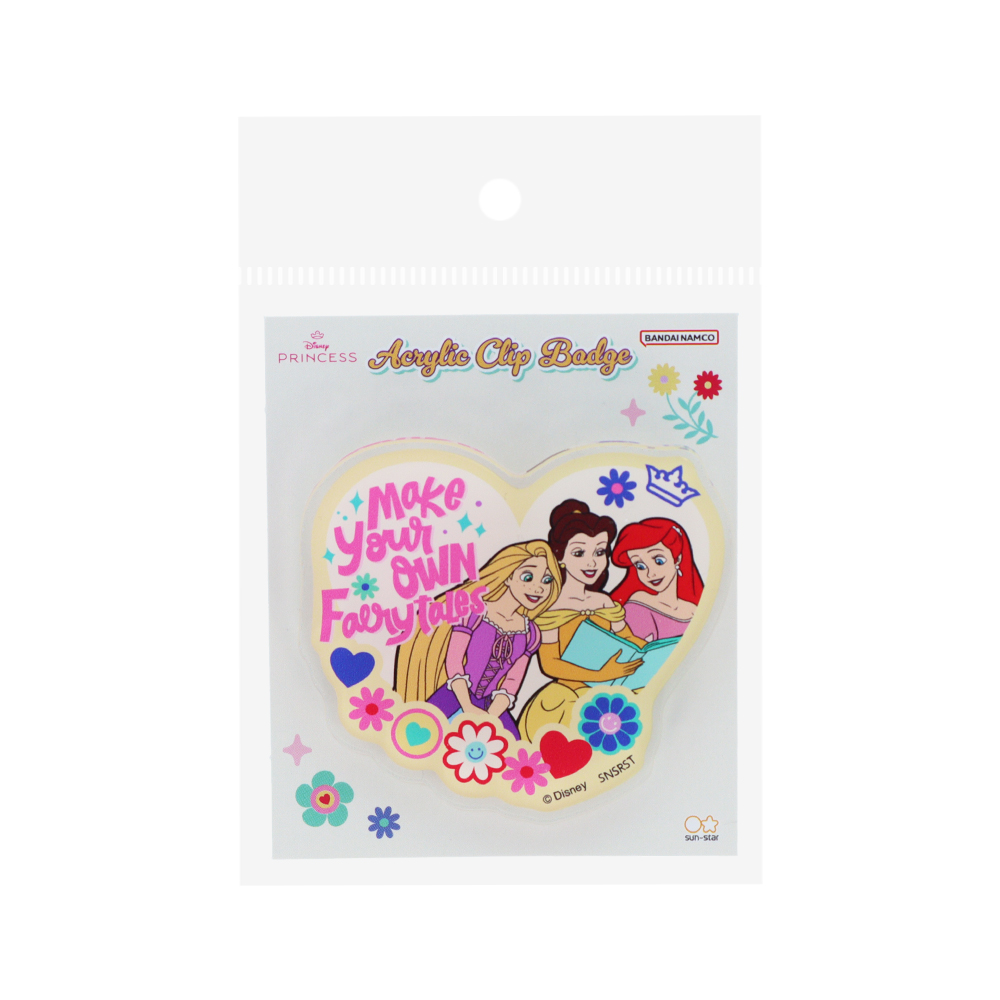 アクリルクリップバッジ　集合W（ホワイト）