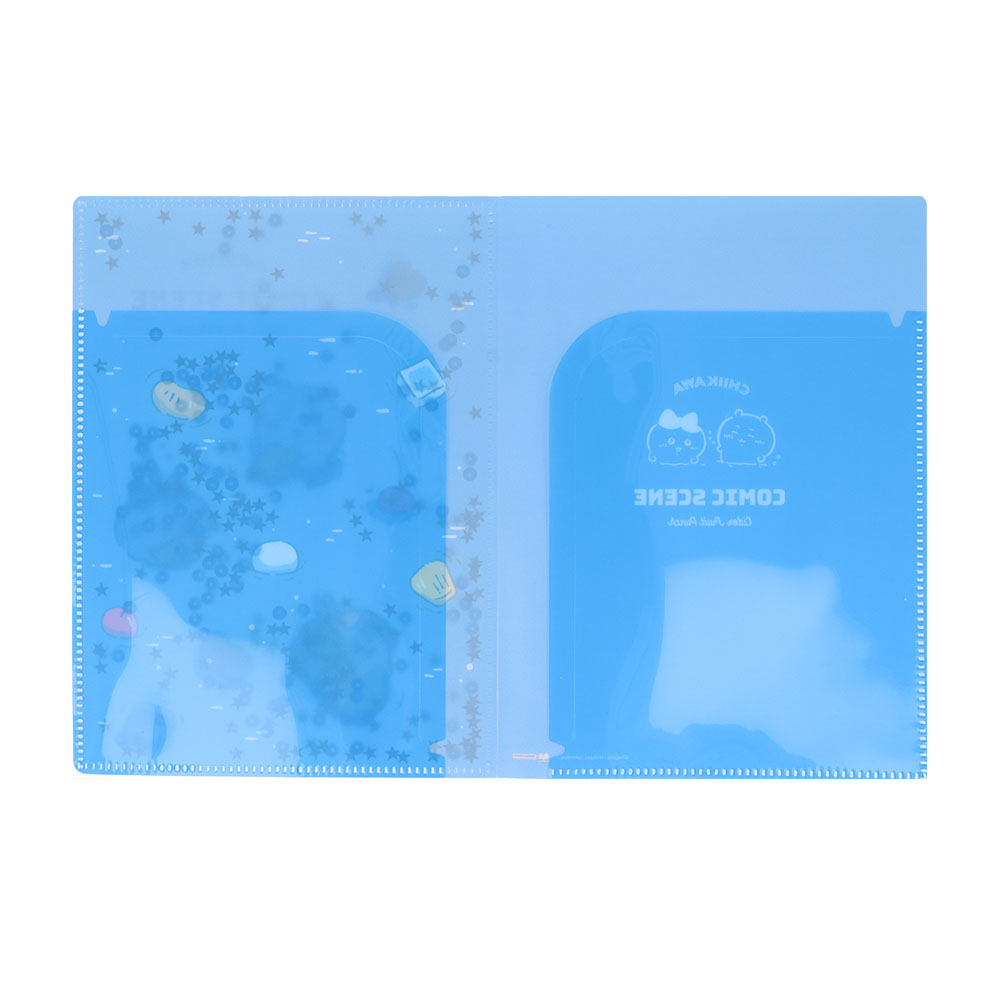 スパンコール入クリアファイル A5W フルーツポンチ 夜(中)